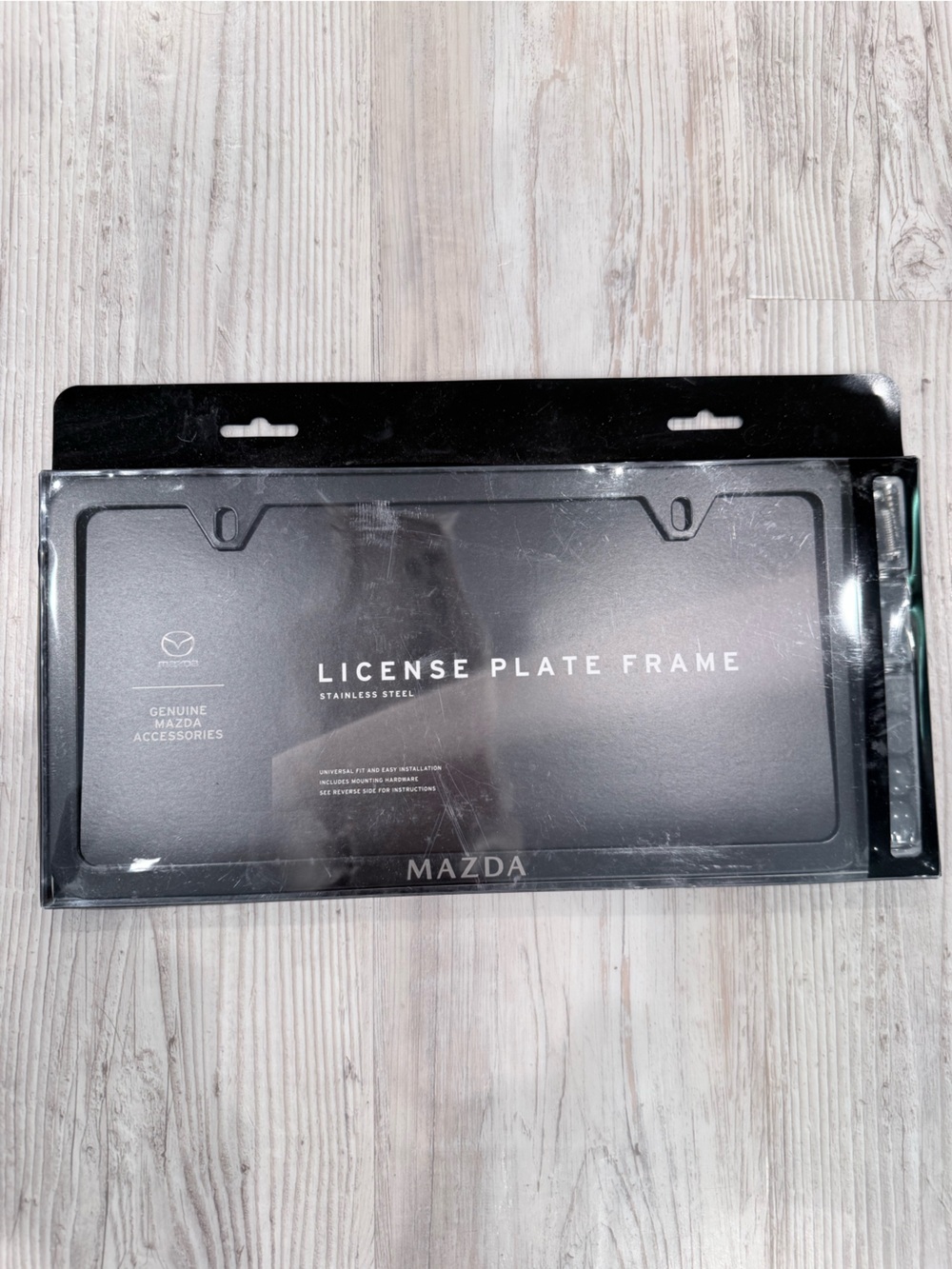 Mazda Genuine License Plate Frame - Black